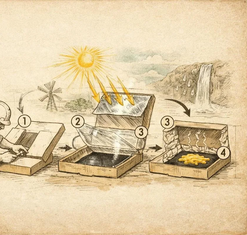 Desafio do dia do Almanaque Arktop: Forno solar de caixa de pizza