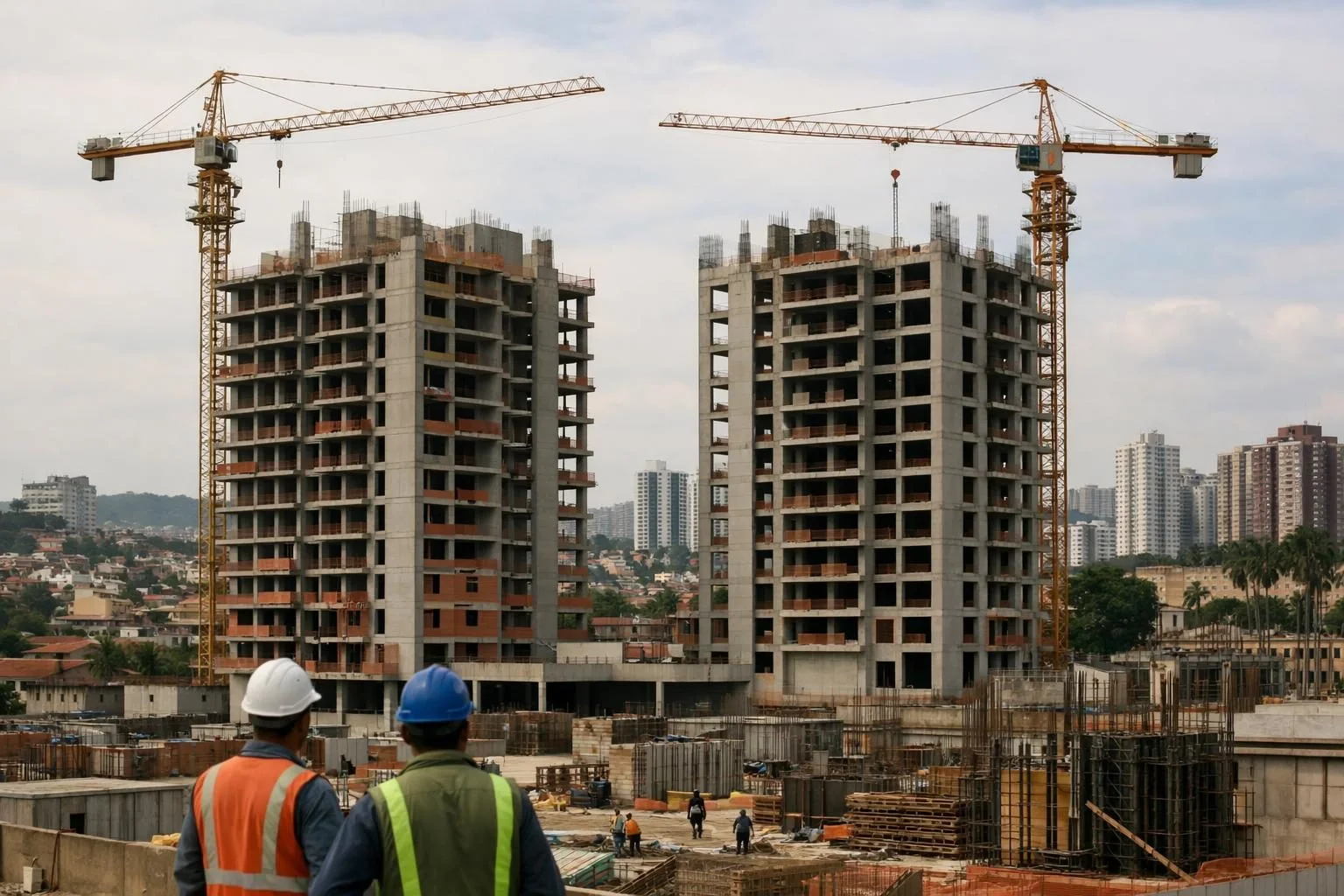Construção deve crescer acima de 0,5%, mas abaixo de 1% em 2026