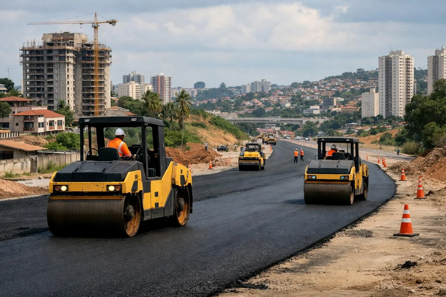 Compactação inteligente apoia controle de qualidade de pavimentos nos Estados Unidos