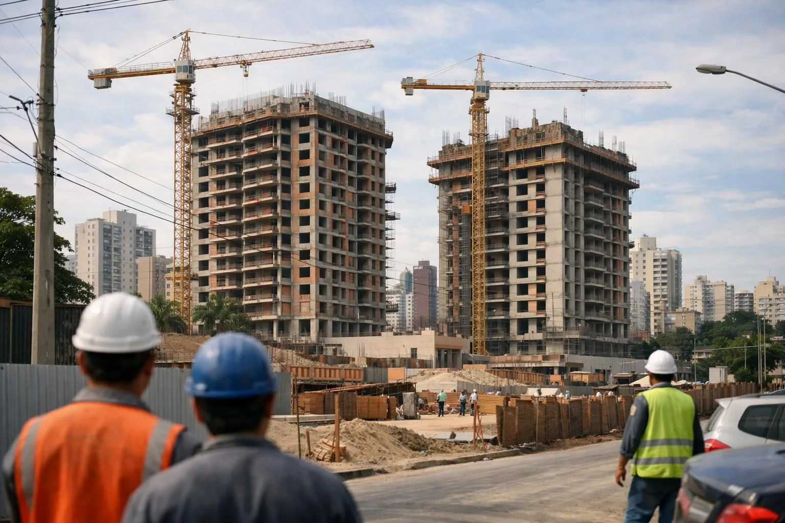 Melhora das expectativas financeiras ainda não garante avanço das obras