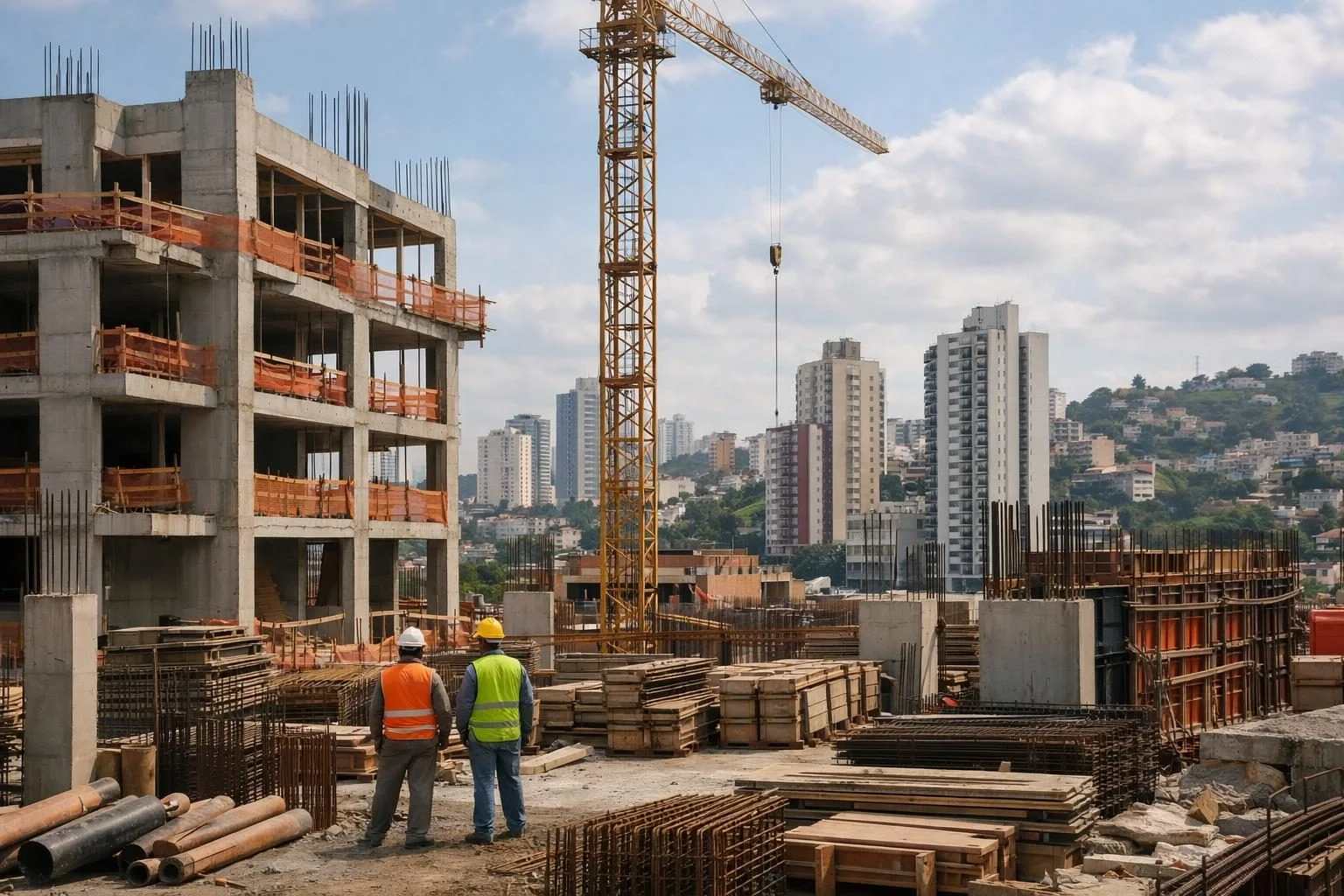 Construção mantém saldo positivo de empregos, mas aponta desaceleração